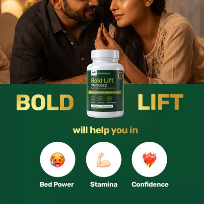 Bold™ Lift Capsules - Men’s Daily Vitality, Power & Stamina | Ashwagandha & Shilajit