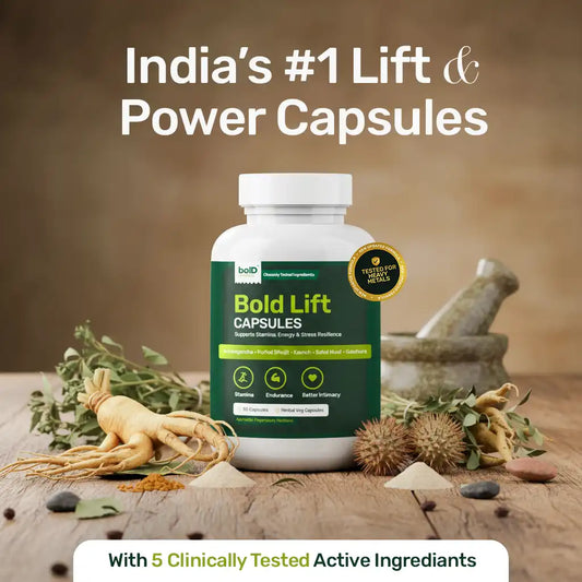 Bold™ Lift Capsules - Men’s Daily Vitality, Power & Stamina | Ashwagandha & Shilajit